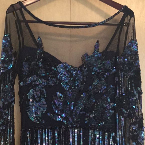 PARKER BLACK Bailey Embellished Mesh Dress - Picture 2 of 15